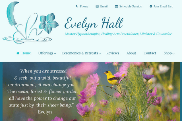 Evelyn Hall Master Hypnotherapist, Healing Arts Practitioner, Minister & Counselor