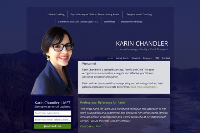 Karin Chandler – Licensed Marriage, Family + Child Therapist